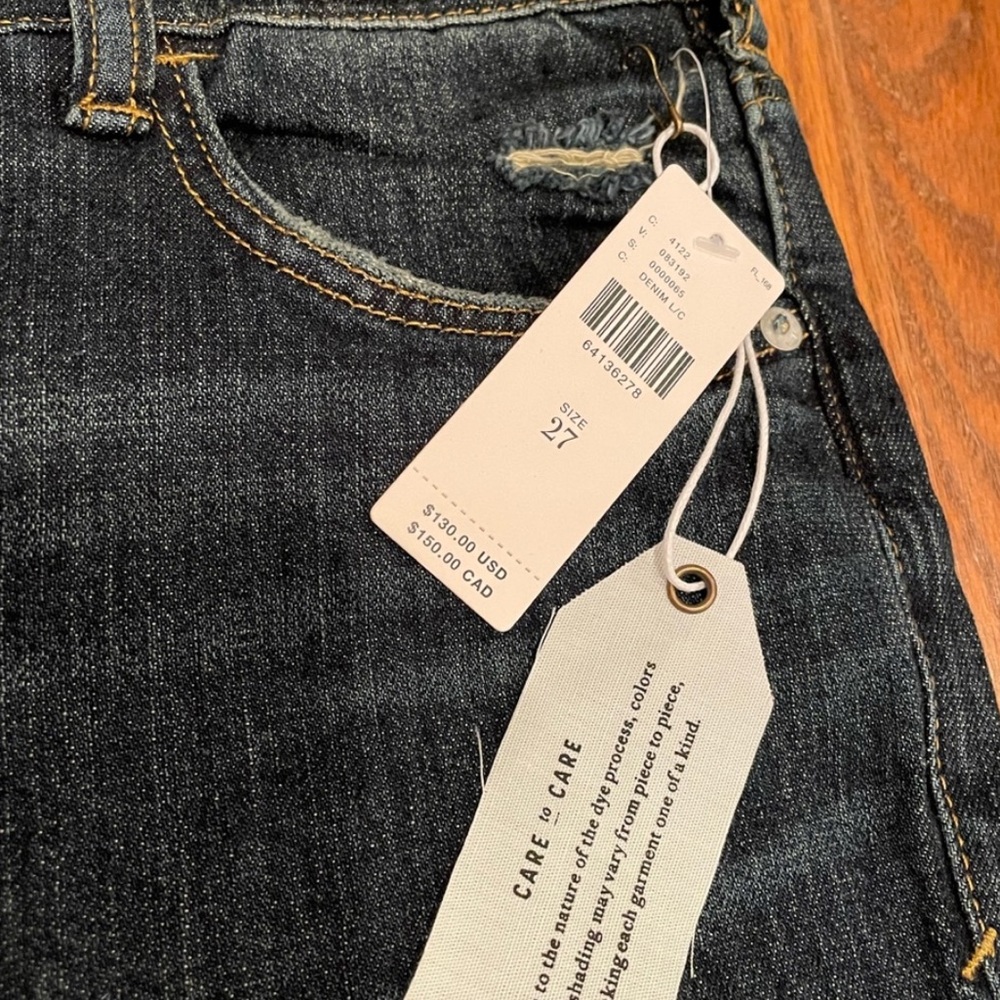 Pilcro and the Letterpress ANTHROPOLOGIE Heritage Boyfriend Jeans size 27 NWT - Picture 3 of 3